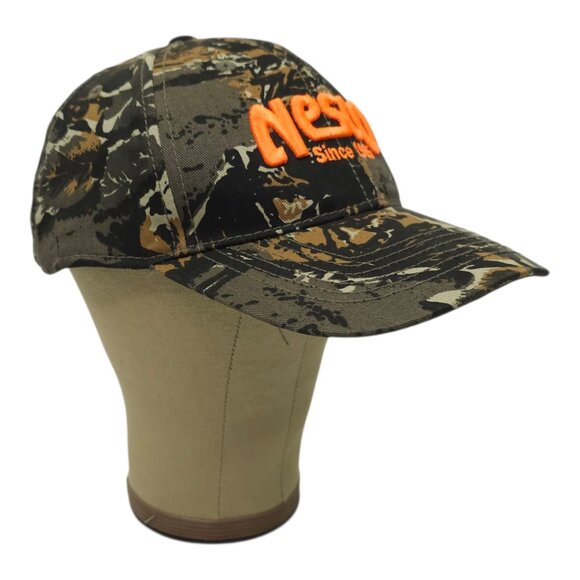 NESCO Camo Strapback Hat Trucker Baseball Embroidered 3D Logo Atlanta Cap - Picture 3 of 14
